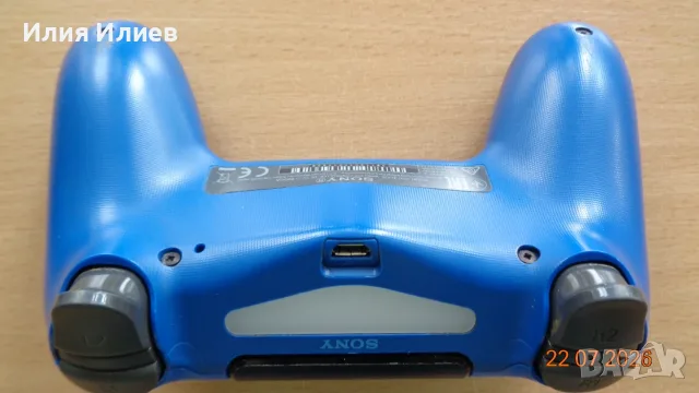 Sony PlayStation 4 Blue контролери - употребявани, сини оригинални джойстици - 3 броя, снимка 6 - Аксесоари - 55369361