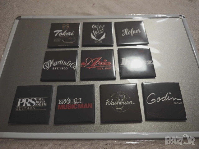Guitar Brands Magnets Frigo collection, снимка 8 - Китари - 54716878