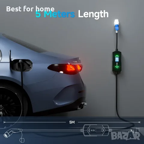 Тип 2 7.2kW [5M Еднофазен 6A-32A Кабел за зареждане на електрически автомобил 7KW , снимка 4 - Аксесоари и консумативи - 55332239