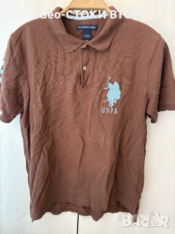 Оригинална мъжка тениска U.S. Polo Assn. – Голямо лого, Топ състояние