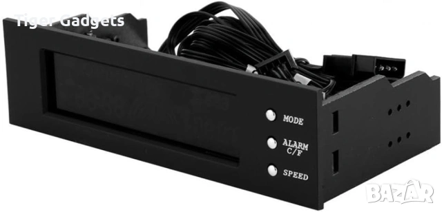 Fan Speed Controller 5.25" LCD Panel – контролер за вентилатори с температурен дисплей и CPU сензор