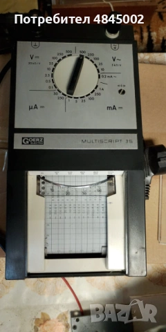Goerz Multiscript 3S – мултиметър с вграден лентов самописец