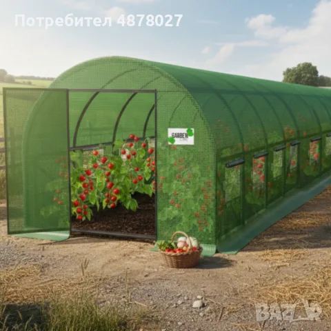 Здрава конструкция за оранжерия - поцинковани тръби и лесен монтаж, снимка 5 - Оранжерии - 55589826