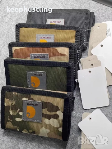 Чисто нов мъжки портфейл Carhartt Cordura Fabric Green Camouflage , снимка 3 - Портфейли, портмонета - 54999014