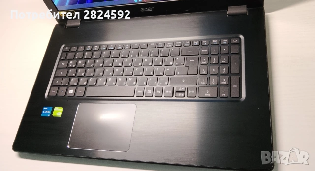 17" Acer/i5/12GB/Nvidia 2GB/256+1000GB/отлична батерия, снимка 10 - Лаптопи за дома - 55071884