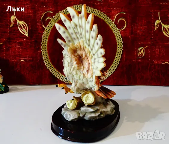 Порцеланова статуетка,фигура Бухал,печат. , снимка 6 - Статуетки - 55616256