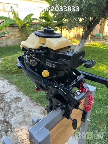 Извънбордов четиритактов двигател EVINRUDE 3.5Hp (къс ботуш, размер - S), снимка 4 - Воден транспорт - 55686822