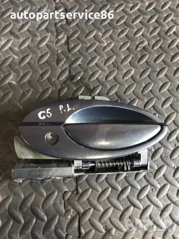 Външна дръжка за предна лява врата черна за Citroen C5 (2001-2005) 9638398380 