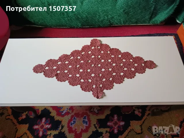 Ретро холна маса с извити дървени крака, снимка 5 - Маси - 55647128