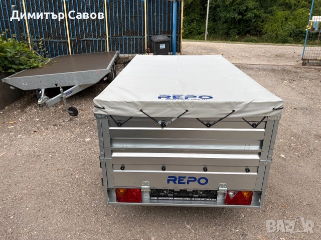 Туристическо ремарке REPO RPP с допълнителни канати и плосък брезент, снимка 4 - Ремаркета - 55172852