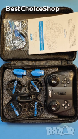 Мини дрон за деца с 3D обръщания и светлини – 2 батерии включени, снимка 3 - Дронове и аксесоари - 54020749