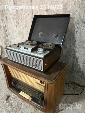 Ретро магнетофон “Grundig” радио “Орфей”, снимка 3 - Радиокасетофони, транзистори - 55157181