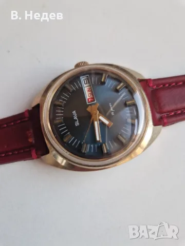 SLAVA кал. 2428, 26 jewels USSR, 2428, case 37mm, Au 5, TOP!, снимка 3 - Мъжки - 55578601