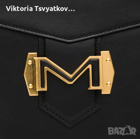 Луксозна черна чанта от естествена кожа MUSETTE – модел Queen Victoria (Перфектна!), снимка 4 - Чанти - 55212416