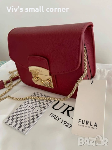 Furla Metropolis mini Естествена кожа нови 8 цвята, снимка 5 - Чанти - 54387406