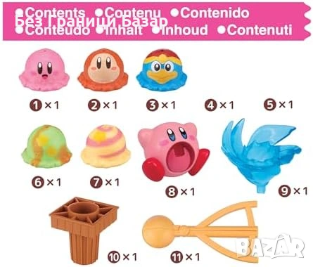 Нова Kirby Ice Cream Tower Балансираща Игра За Деца и Семейство Сладолед Кула 4 Играчa, снимка 8 - Други - 54346741