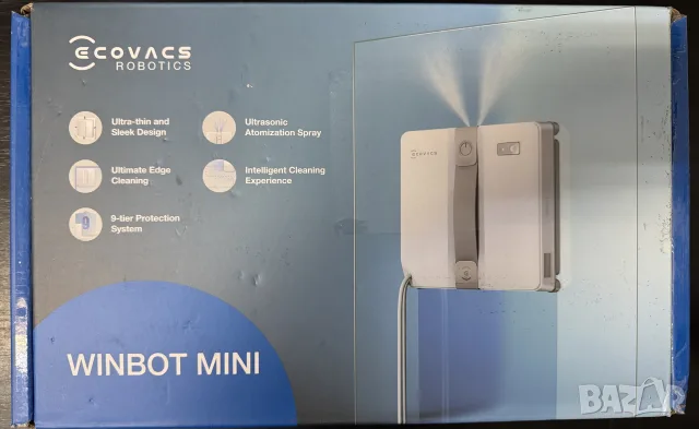 Робот за миене на прозорци Ecovacs Winbot Mini WG841-01, снимка 7 - Прахосмукачки - 55450484