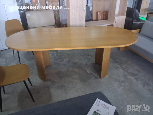 Овална маса 220/100/76 см / Трапезна или заседателна/ Внос Германия, снимка 3 - Маси - 55189476