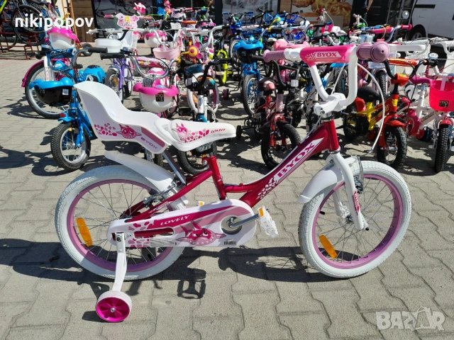 X Детски велосипед 18" LOVELY розов, снимка 5 - Велосипеди - 54395196