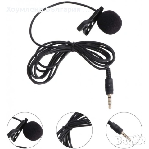 Микрофон тип брошка с 3,5мм жак, снимка 3 - Микрофони - 54304408