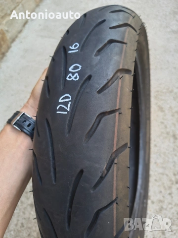 Bridgestone Battlax Sc 120 80 16 60P гуми мотоциклет гума, снимка 3 - Гуми и джанти - 55144148