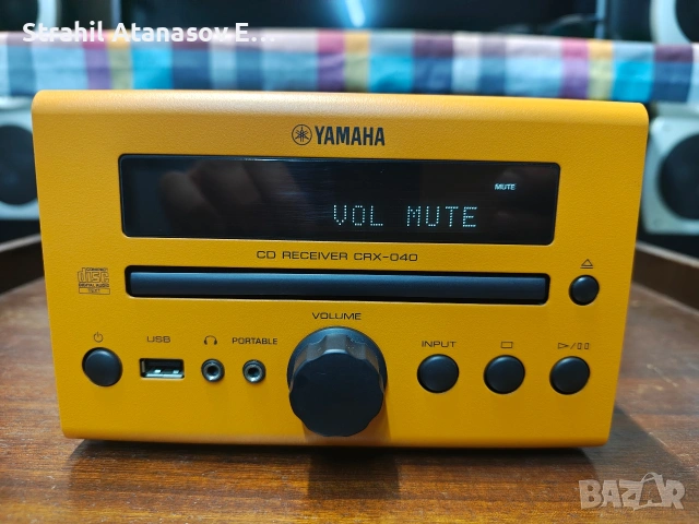 YAMAHA CRX-040 Микро Hi-Fi Ресивър, CD, USB, iPod, Bluetooth , снимка 2 - Аудиосистеми - 55008163
