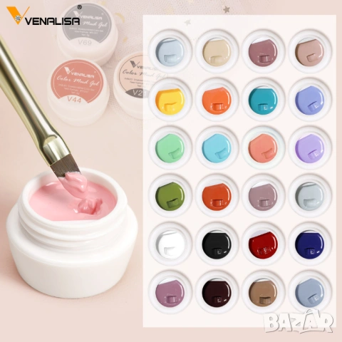 VENALISA Mud Gel UV LED гел боя за рисуване 