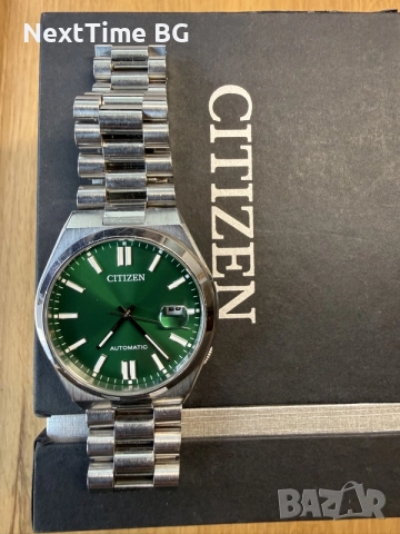 Часовник Citizen Tsuyosa Automatic (Green Dial) — Пълен комплект, снимка 2 - Мъжки - 55449459