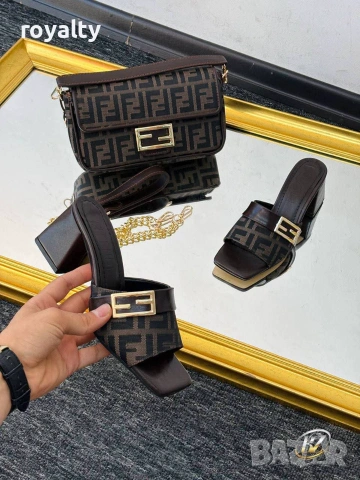 Fendi Нови Дамски Чехли Фенди , снимка 2 - Чехли - 55129030