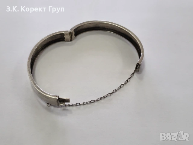 Сребърна гривна 925 / 10,35 гр, снимка 3 - Гривни - 55076438