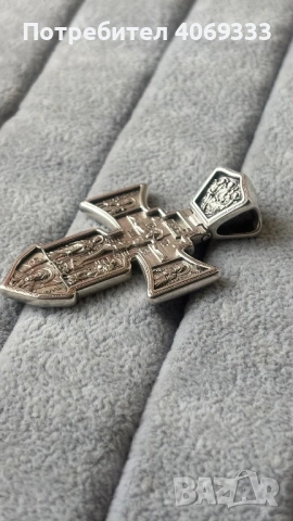 Сребърен кръст 925 , снимка 2 - Колиета, медальони, синджири - 54277528