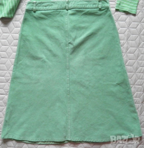 Дамски сет в цвят резида пола и блуза, снимка 4 - Поли - 54332846