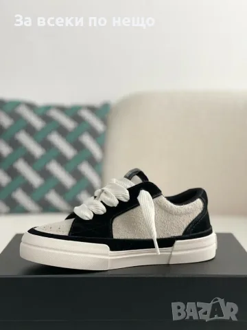 AMIRI Star Appliqué Suede Skater "Black/Cream" Мъжки Маратонки👟Дамски Маратонки Код ch24, снимка 4 - Маратонки - 55413311