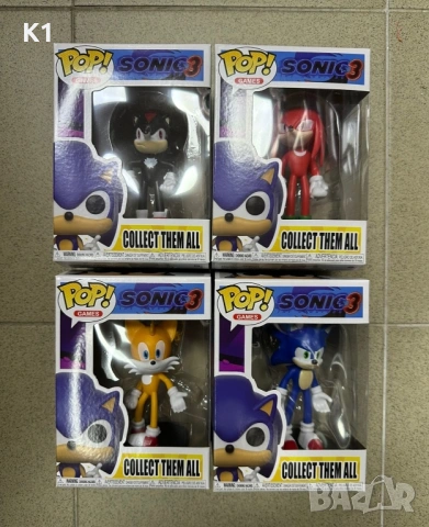 Funko POP фигурки Соник 3, Sonic 3 фигурка Фънко Поп синя/черна/жълта/червена