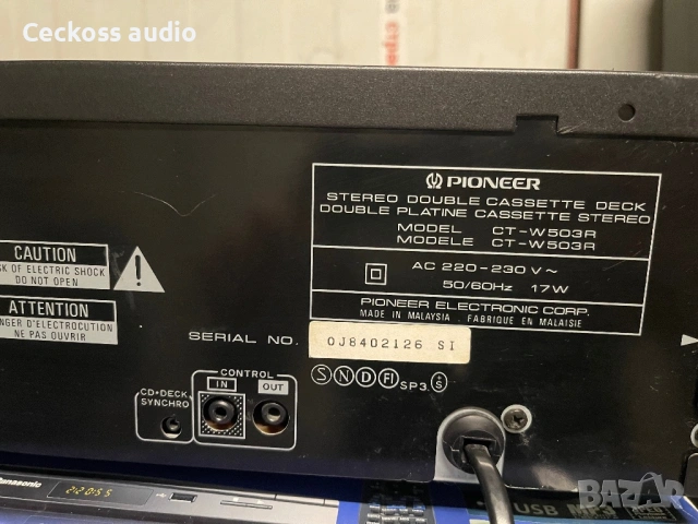 🎵 Pioneer CT-W503R – Ретро касетен дек за колекционери – 55€ 🎵, снимка 6 - Декове - 54812538