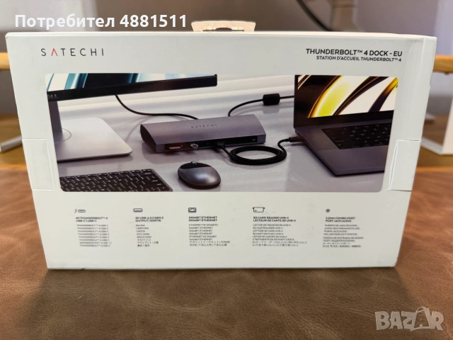Satechi 11-в-1 Thunderbolt 4 Docking Station – Като нов, снимка 2 - Лаптоп аксесоари - 55232673