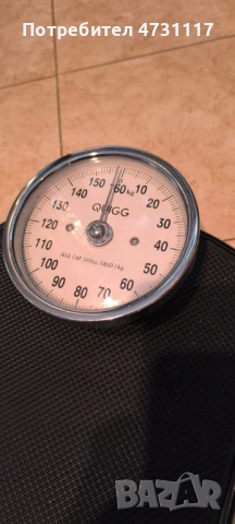 Кантар, механичен, черен, 160 кг, безопасен дизайн, без батерии!, снимка 3 - Електронни везни - 53978152