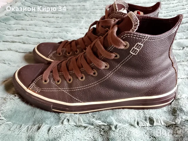 Converse All Stars кожени гуменки , снимка 2 - Кецове - 55314364
