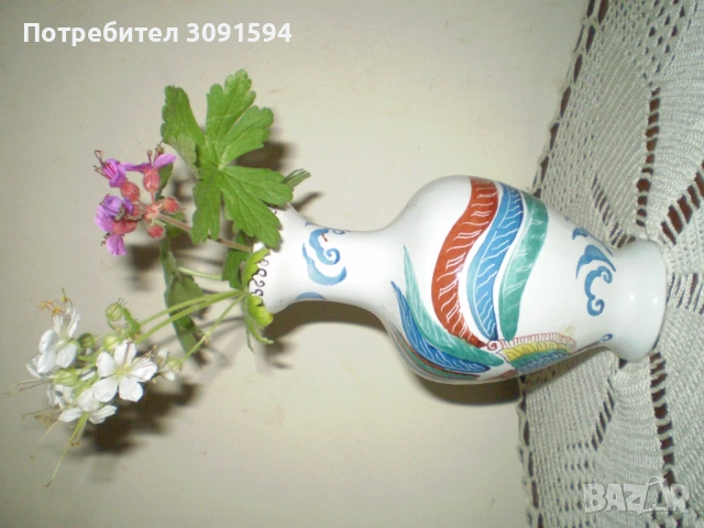 Ваза порцелан, снимка 4 - Антикварни и старинни предмети - 53061996