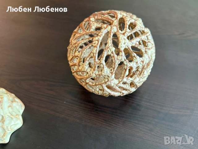 Чудесна Ръчно изработена от Художник пластик, крива ажурна Ваза и Свещник, снимка 11 - Романтични подаръци - 54987474
