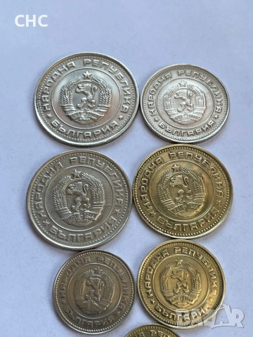 Монети 1990 година 1, 2, 5, 10, 20, 50 стотинки и 1 лев. Пълен лот., снимка 7 - Нумизматика и бонистика - 51309542