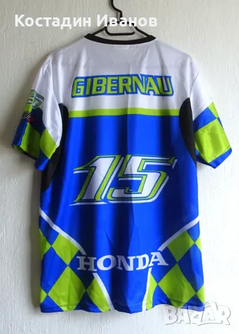  Moto GP Honda 15 Sete Gibernau Daring джърси полиестерна мoто тениска XL, снимка 3 - Тениски - 55323590
