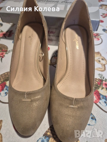Обувки златисти
