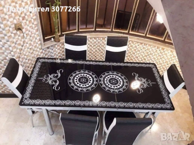 Турски трапезни маси с 6 стола Цена 249.€, снимка 2 - Маси - 54611591