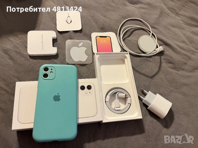iPhone 11 white бял 81% батерия пълен комплект