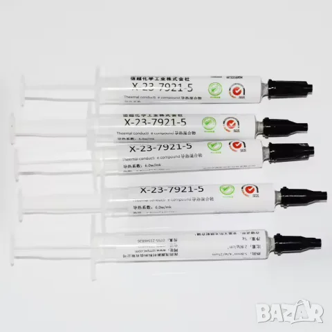 (Japan) Shin-Etsu X-23-7921-5 6.0 W/m·K термо паста процесор, ултра ниско термично съпротивление, снимка 6 - Други - 55413139