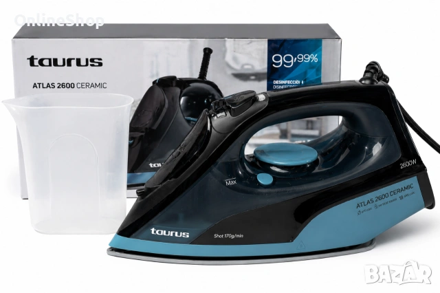 Парна ютия Taurus Atlas 2600 Ceramic, снимка 2 - Ютии - 54334165