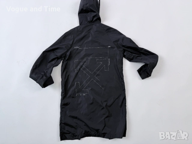 Off-White яке/дъждобран - размер XS (пасва на L) - като ново, снимка 5 - Якета - 54651807