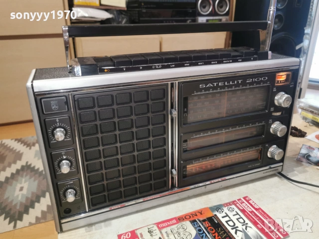 GRUNDIG SATELLIT 2100-MADE IN GERMANY-ВНОС SWISS 0706260845L4, снимка 7 - Радиокасетофони, транзистори - 54805786