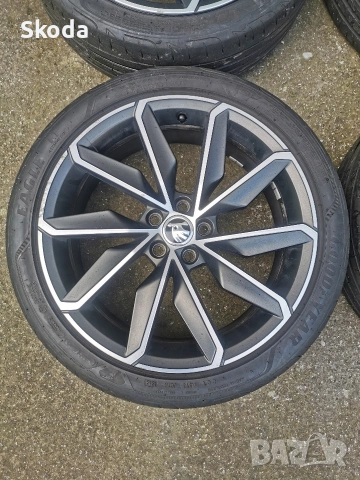 Skoda scala 5x100 18 , снимка 4 - Гуми и джанти - 54405448